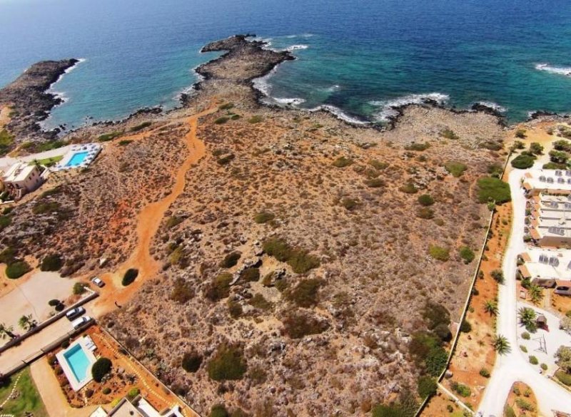 Stavros Schönes großes Grundstück direkt am Meer auf Kreta zum Verkauf Grundstück kaufen